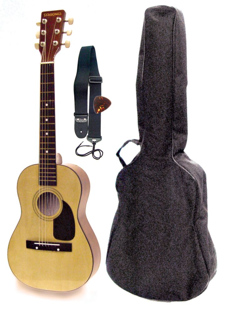 SYNSONICS 31" JUNIOR GUITAR OUTFIT - NATURAL at Kmart.com