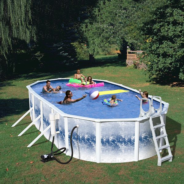 24&rsquo;x12&rsquo;x48" Oval Heritage Opal Pool Package YO241248BDPKG