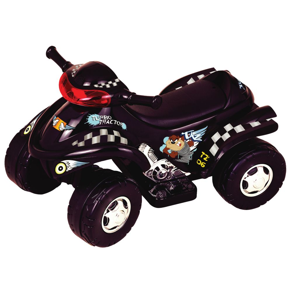 New Star Taz 4x4 Power ATV 6 Volt ride on-Black Children's Toys