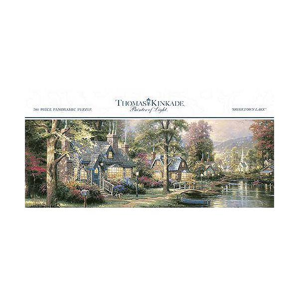 Thomas Kinkade Panoramic 700 Pc Hometown Lake 379CC2962L600000P Sears CC2962L 6