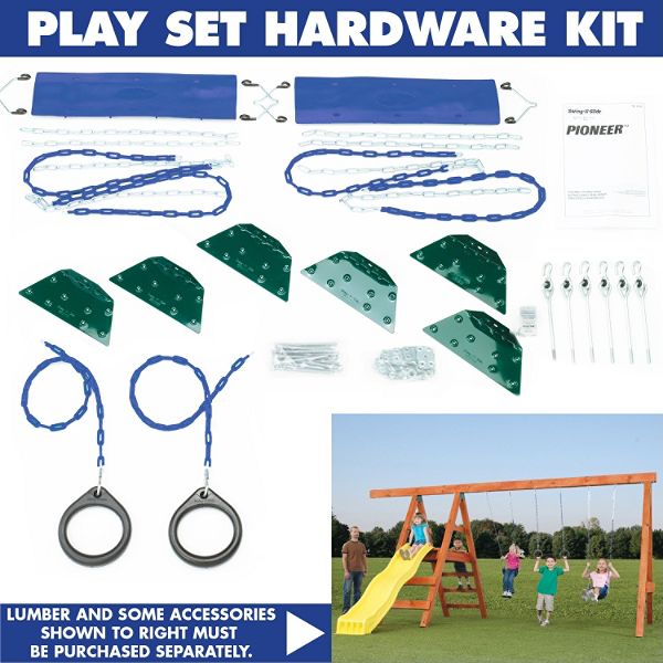 Swing-N-Slide Pioneer Custom Ready-to-Build Swing Set Kit