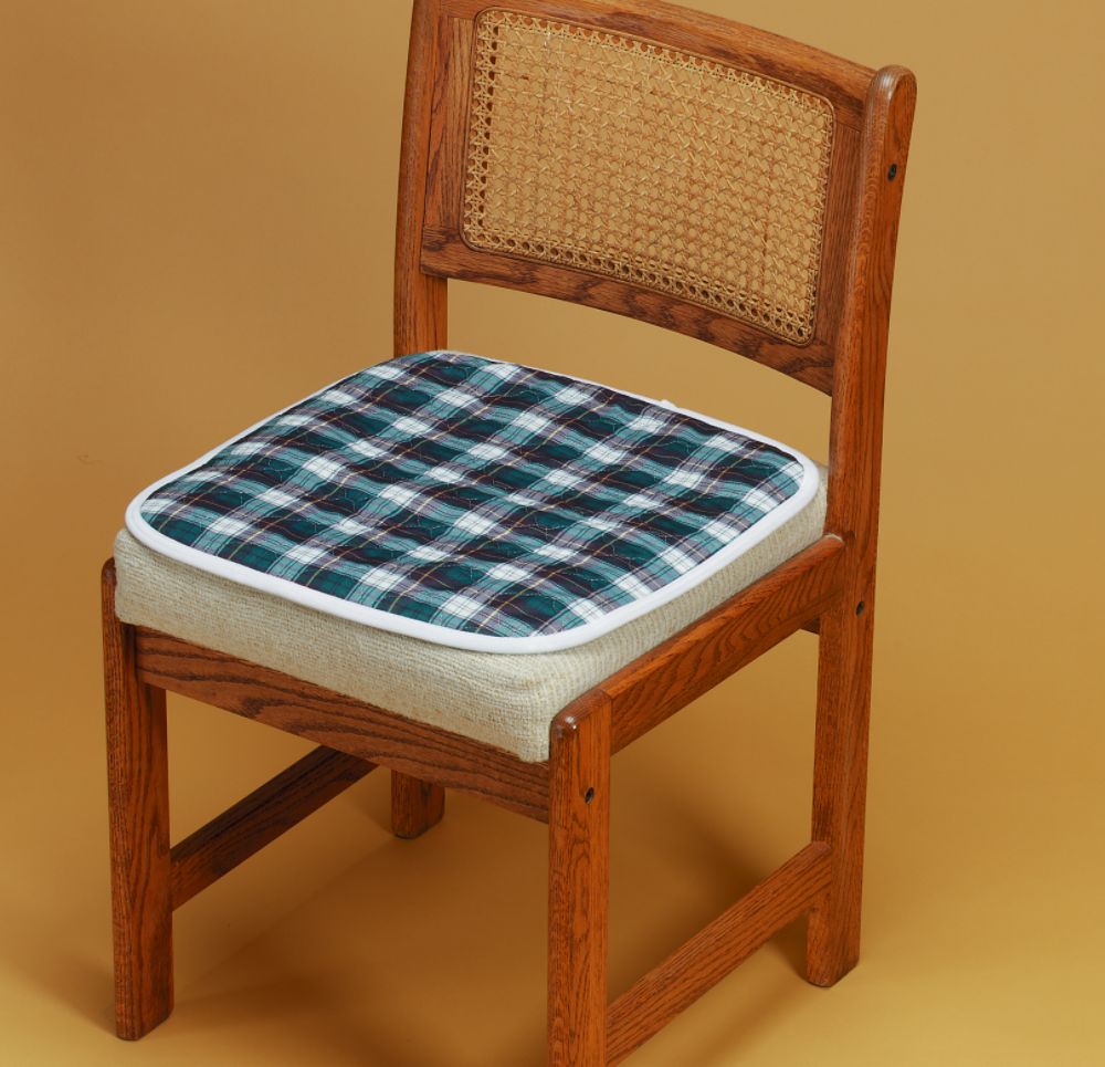 Solid White Chair Pad 18 X 18
