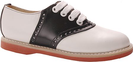 Women's Classic Saddle - White/Black w/ White Rubber Sole