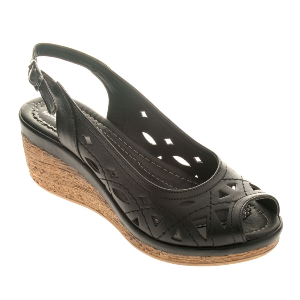 Spring Step Womens Breezy-B Slingback-Black