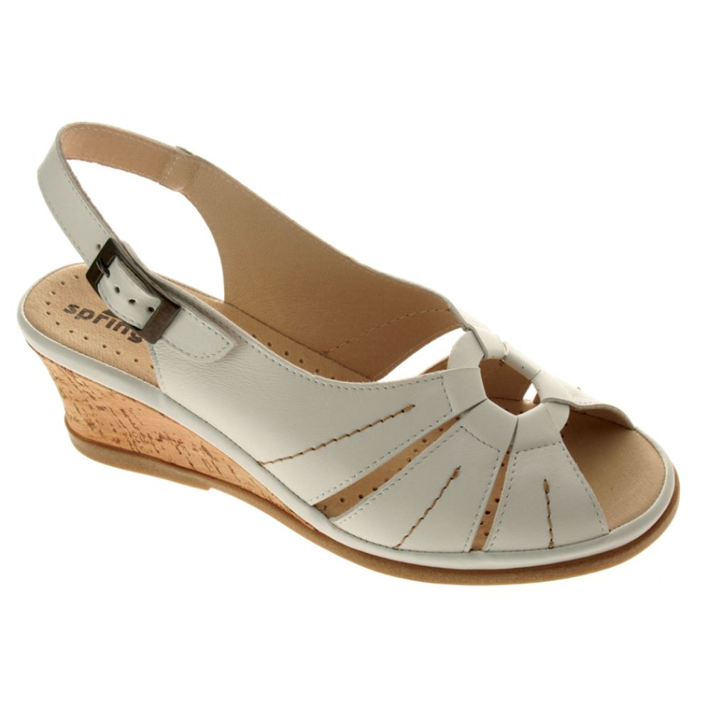 Spring Step Womens Eve-W Slingback-White