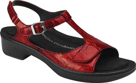 Drew Womens Willow  Red Marble Patent