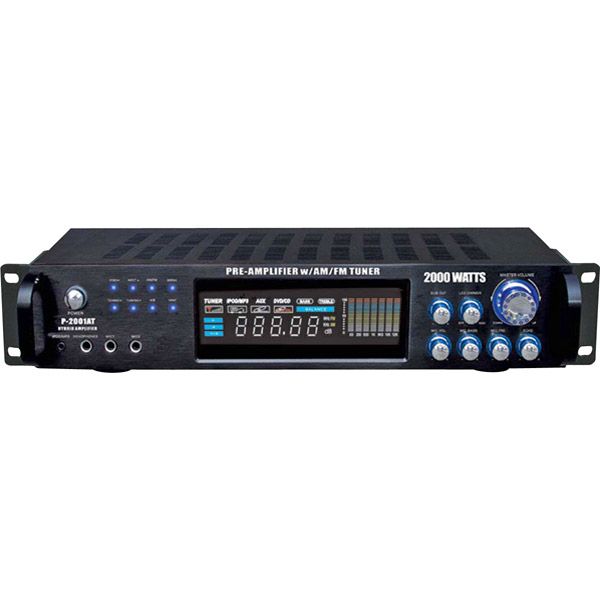 Pyle 2000-Watt Hybrid Pre-Amplifier w/AM/FM Tuner