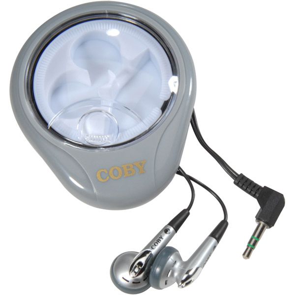 Coby Super-Lightweight Earbuds With Winding Carrying Case