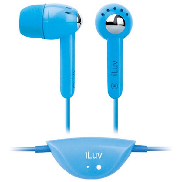iLuv Blue Lightweight In-Ear Earphones With