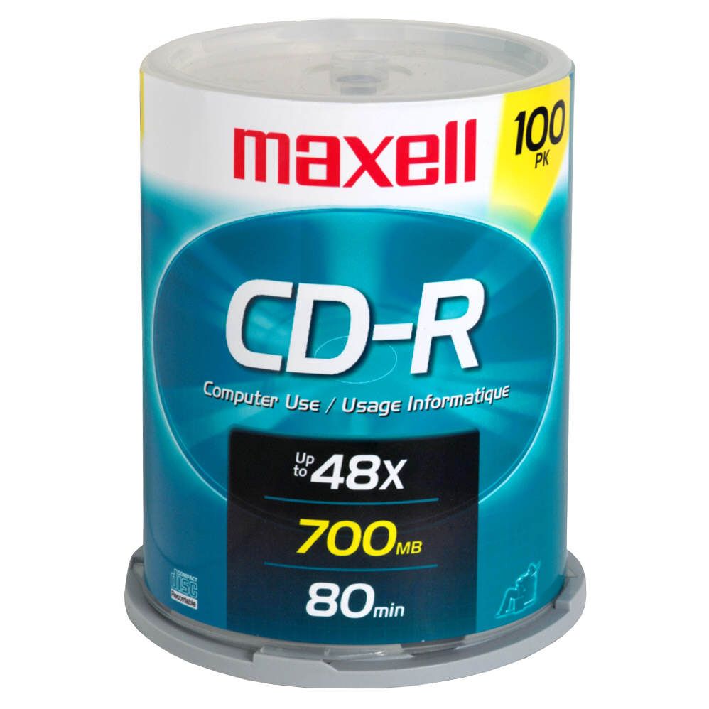 Maxell 100 pk. CD-R Media, Spindle at Kmart.com
