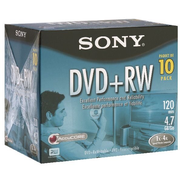 Sony DVD+RW 10pk