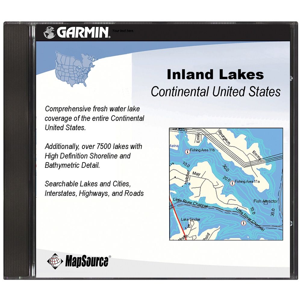 Garmin Continental U.S. Inland Lakes DVD