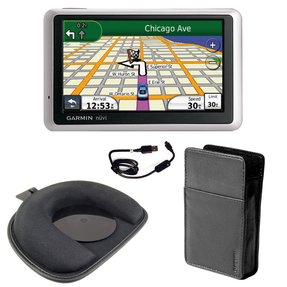 Garmin Nuvi 1350T NUVI1350T KIT 4.3" GPS Navigation System with CityNav, Case, Mount and USB Cable Set
