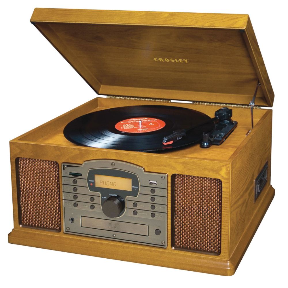 Crosley Radio Troubadour Entertainment Center - Oak at Sears.com