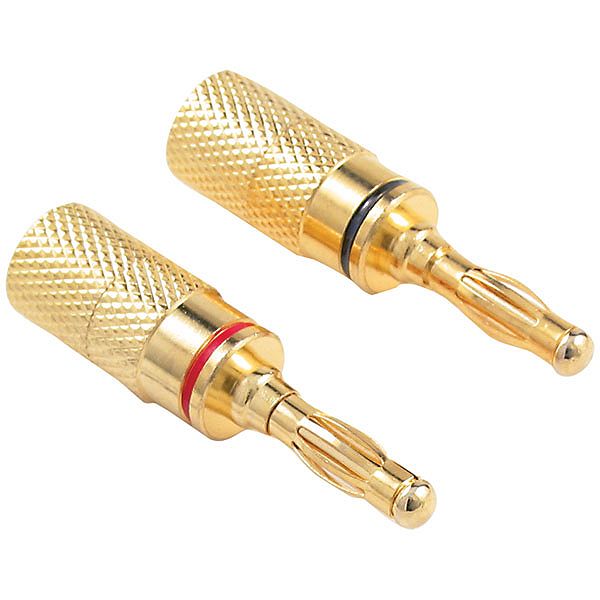 Cables & Adapters Oem Systems Gold-plated Banana Plugs, 4 Pk OEMIW4PLUG