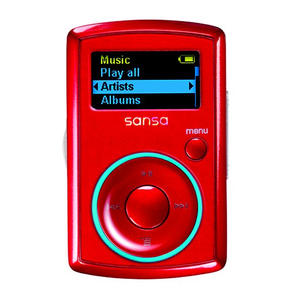 SanDisk MP3 Player, Sansa Clip 4GB Red