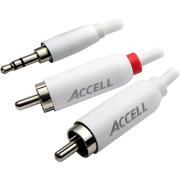 Accell 7&rsquo; 3.5mm/stereo Audio And Rca Cable For Ipod - L097b-007j L097B-007J