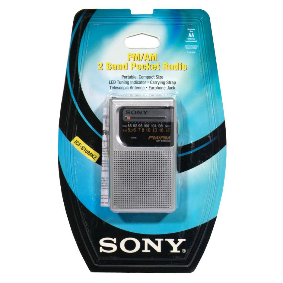 Sony - FM/AM 2 Band Pocket Radio, 1 radio
