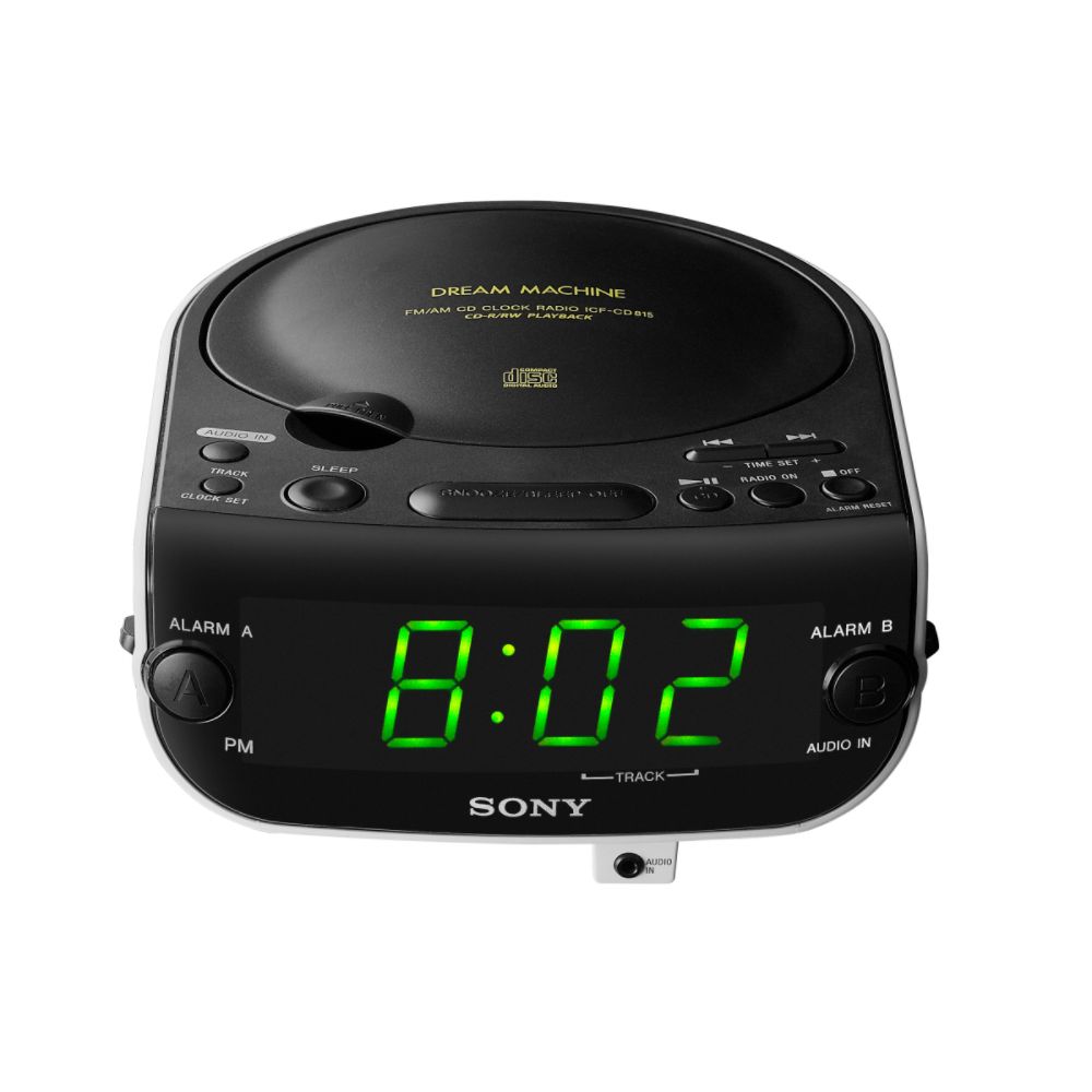 Sony AM/FM Clock Radio with Built-In CD & MP3 Player