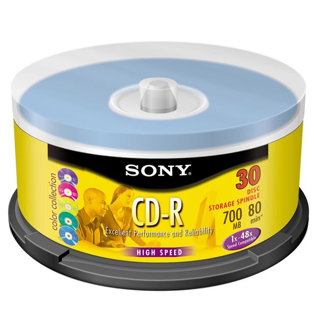 Sony CD-R Blank Media, 30 pk. 80 Minutes at Sears.com