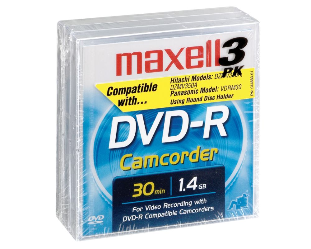 Blank Media on Dvd R Blank Media For Camcorder  2 Pk   Maxell Computers   Electronics