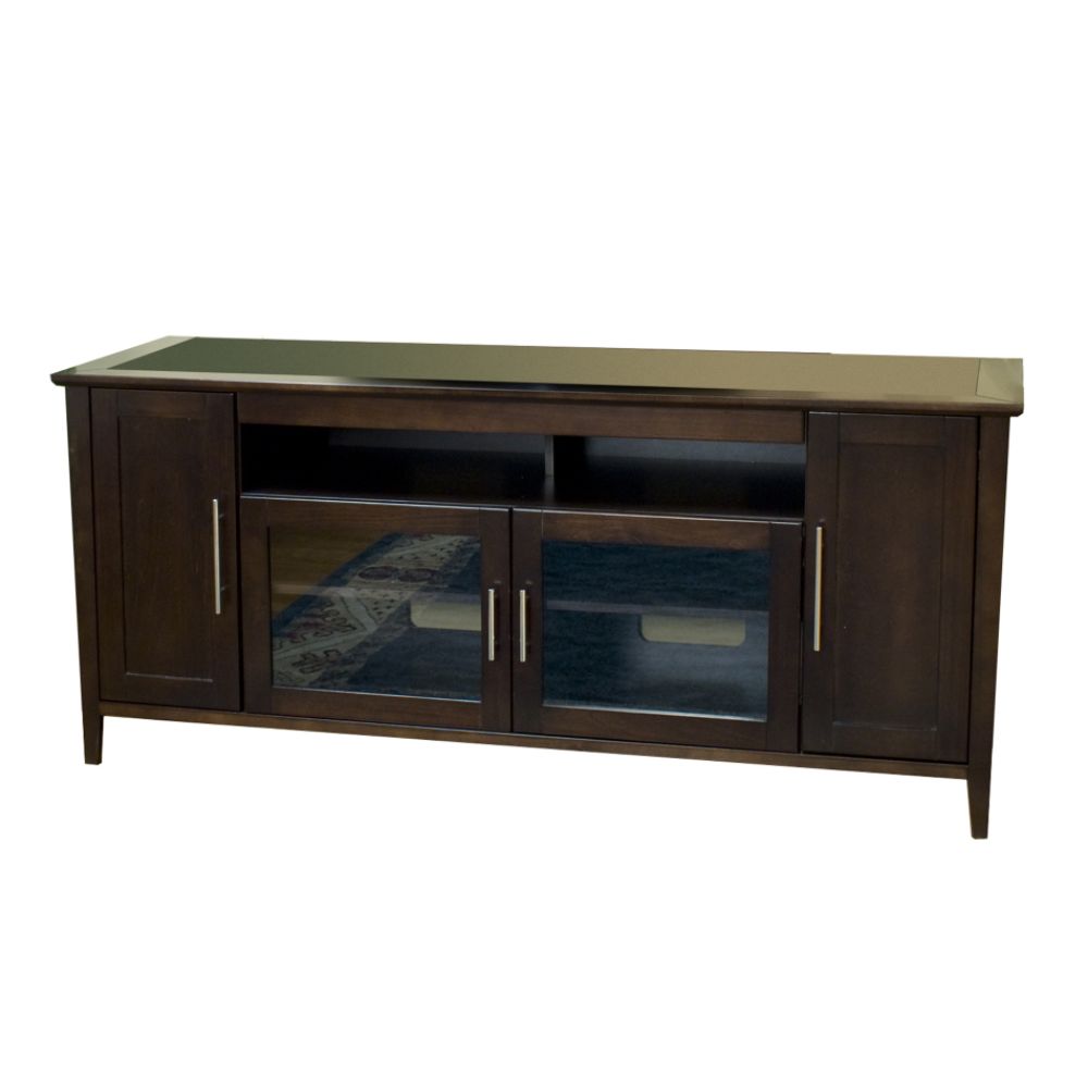 Tech Craft 64" Wide Espresso "HiBoy" Credenza for flat