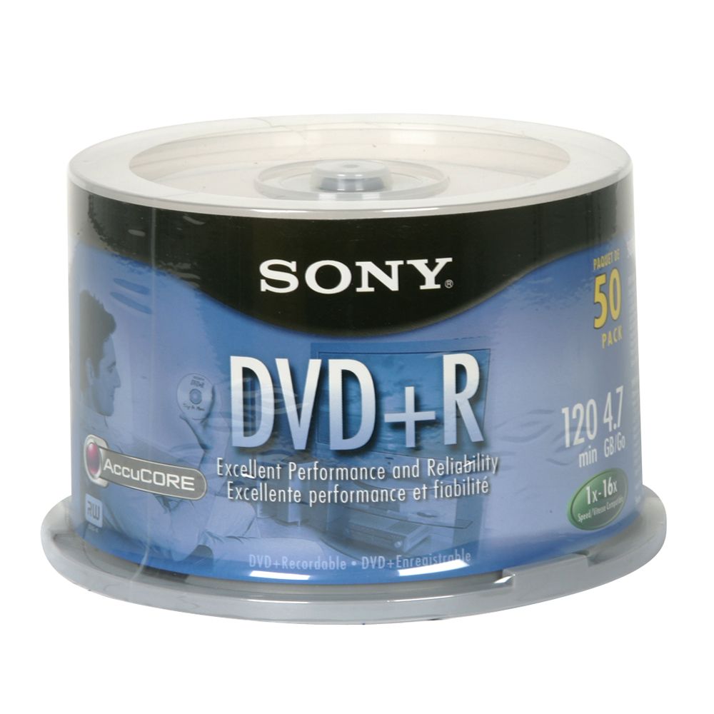 Sony DVD+R Recordable Media, 50 disc Spindle at Kmart.com