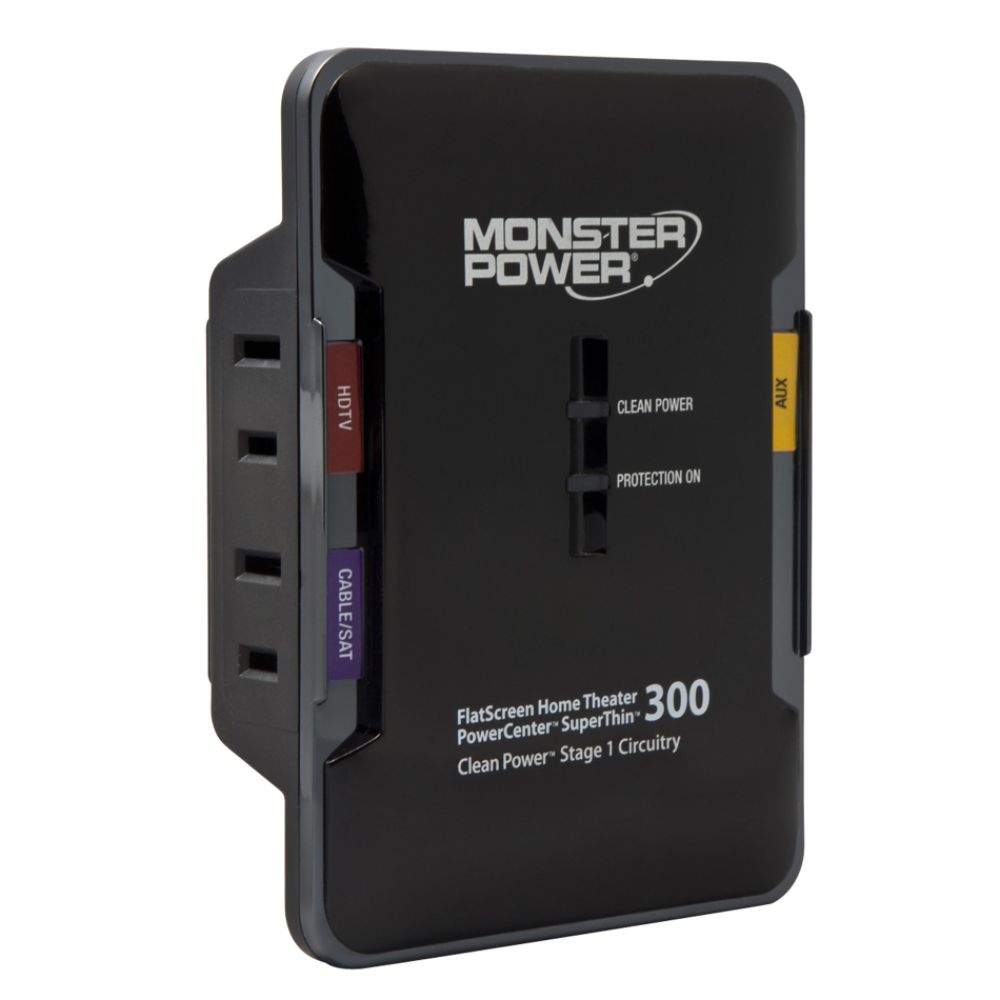 Monster Cable FlatScreen PowerCenter SuperThin 300 with CleanPower