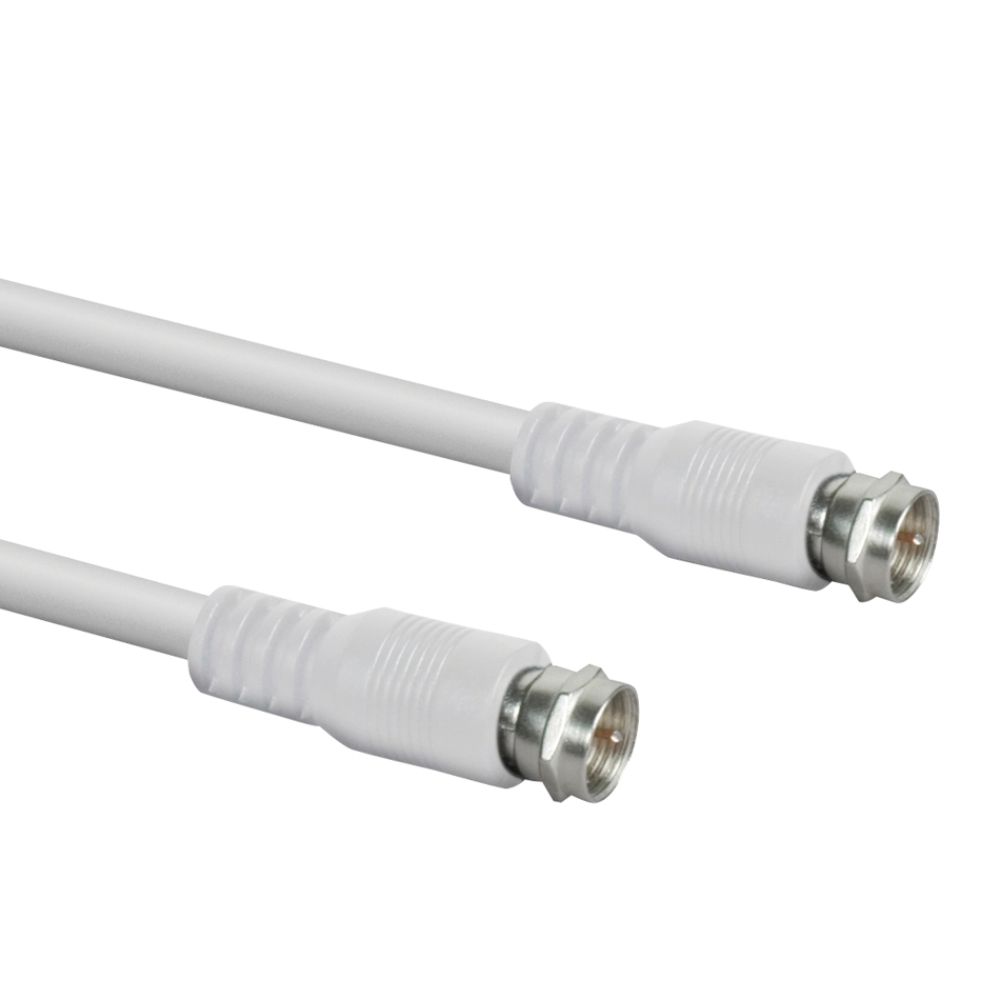 Philips 6 ft. RG6 Coaxial Cable - White