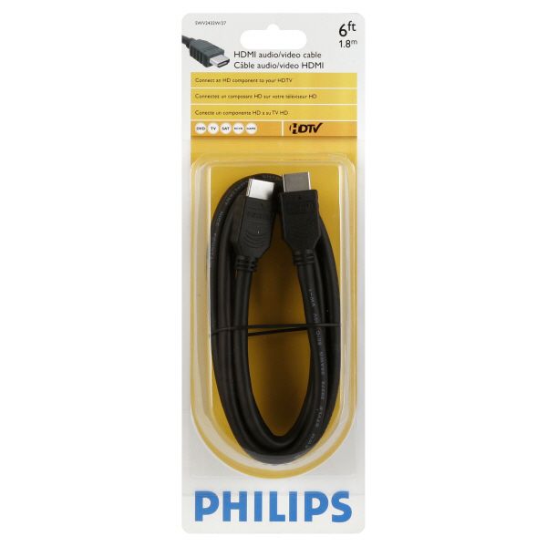 Philips 6 ft. HDMI Cable                                                                                                                 