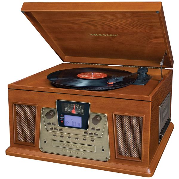 Faced with the dilemma of how to play and preserve your prized vinyl collection? Entertain the thought of the Crosley Performer, able to do both and so much more. Built to perform for a variety of audiences, your every need is fulfilled in this all-encomp