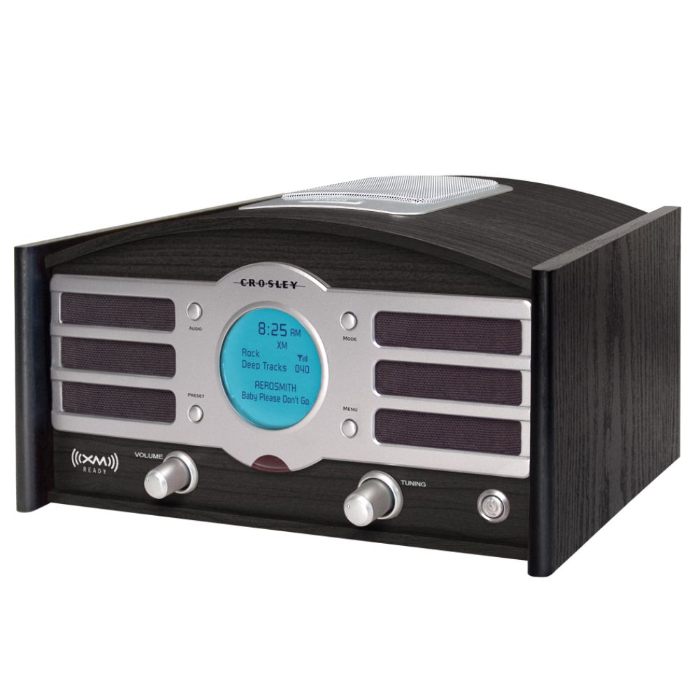 Crosley - Explorer I Radio, Black   XM Ready