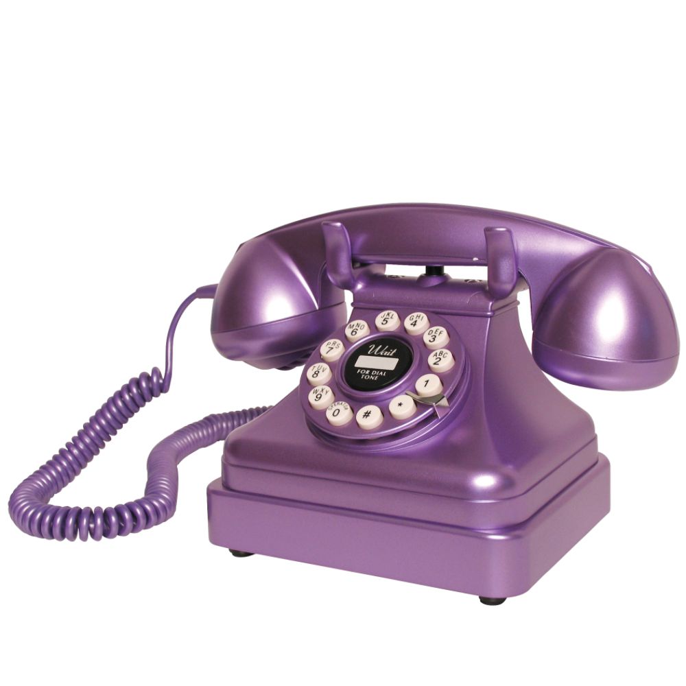 Crosley Desk Phone, Kettle Classic - Purple