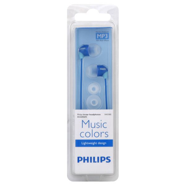  Rated  Headphones on Philips Headphones  In Ear  Music Colors  1 Pair At Kmart Com
