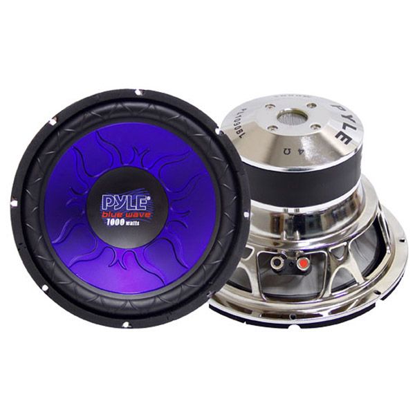 Pyle Blue Wave High-Powered Subwoofer - 12", 1200W Max