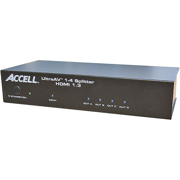 Accell Ultraav 1 X 4 Hdmi 1.3 A/v Splitter K078C-003B