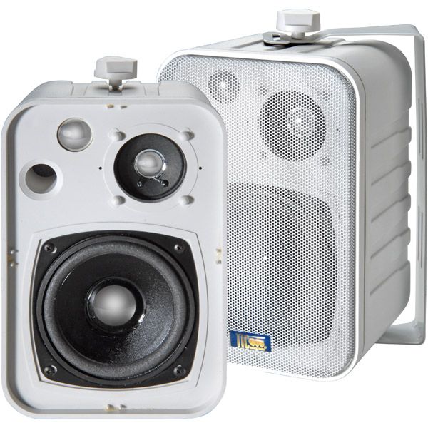TIC 5" 25Watt Outdoor Patio Speakers  White