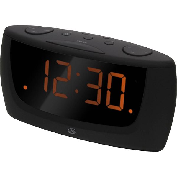 GPX&reg; AM/FM Clock Radio with Intelli Set&reg;