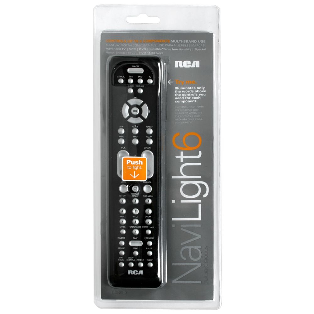 Audiovox RCA Universal Remote, NaviLight 6, 1 remote