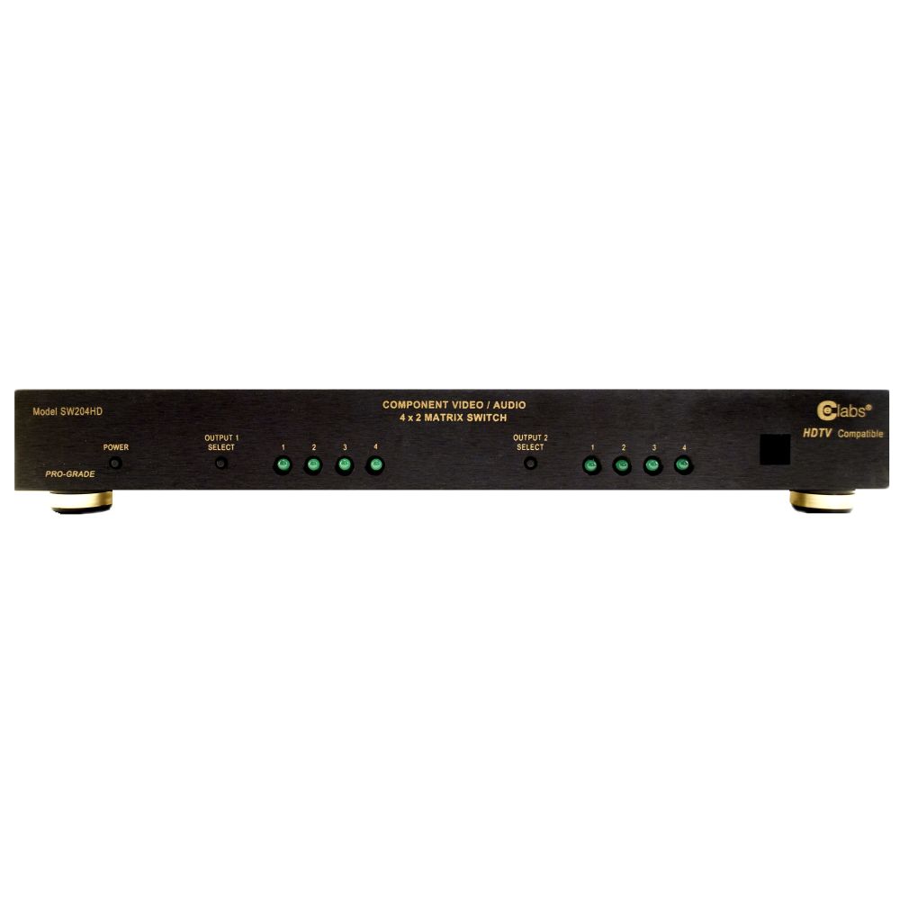 CE Labs SW204HD 4-in 2-Out HD Component Video Distribution Switcher at Sears.com