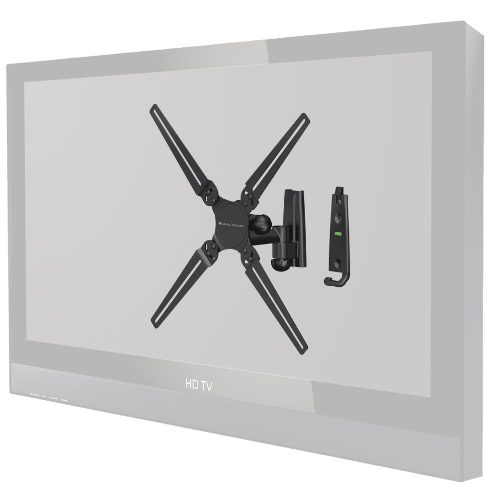 Level Mount FULL MOTION  MOUNT FITS UP TO 30" TV'S AND 60 LBS.