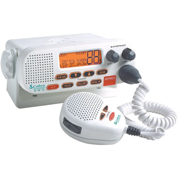Cobra Fixed-Mount Marine VHF Transceiver with GPS Capability - Dual watch