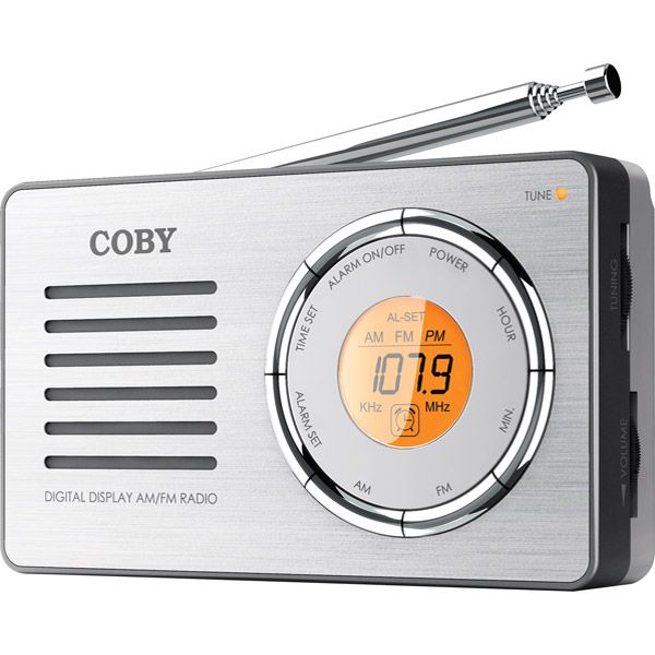 Coby - Compact AM/FM Radio With Digital Display