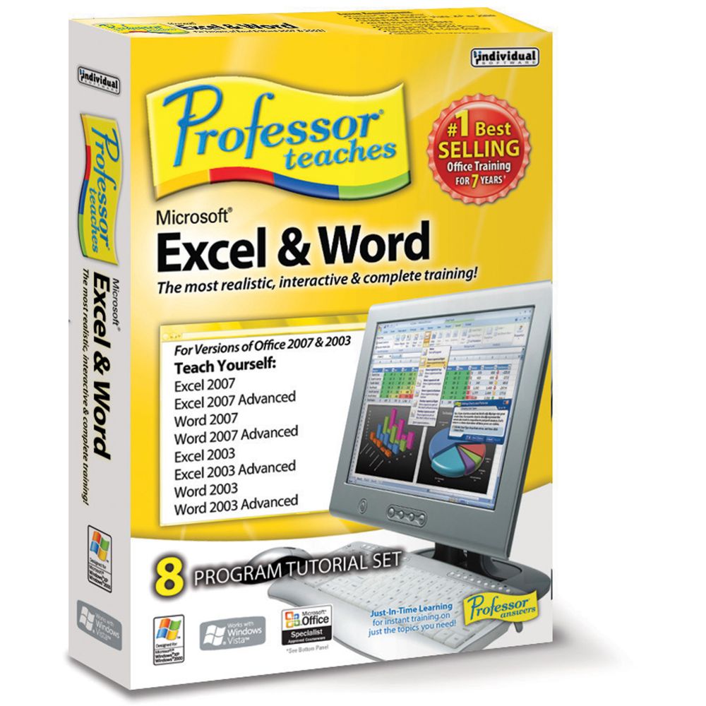Individual Software PC, Professor Teaches Excel & Word at Kmart.com