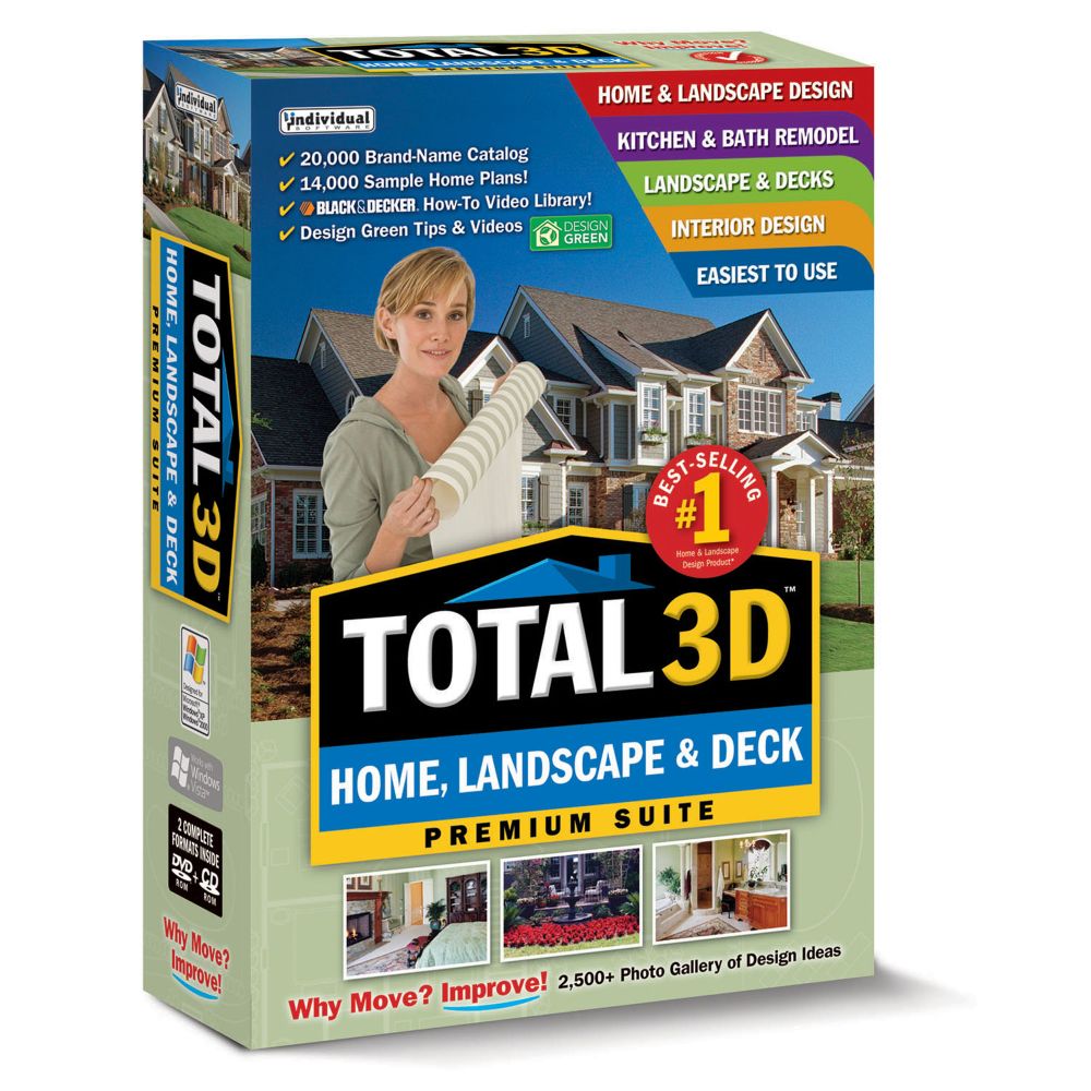 Individual Software PC, Total 3D Home, Landscape & Deck Premium Suite at Kmart.com
