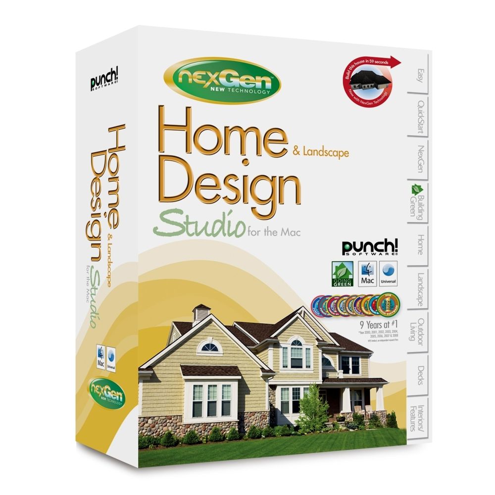 Punch PC, Home & Landscape Design Studio with NexGen Technology for the MAC at Kmart.com