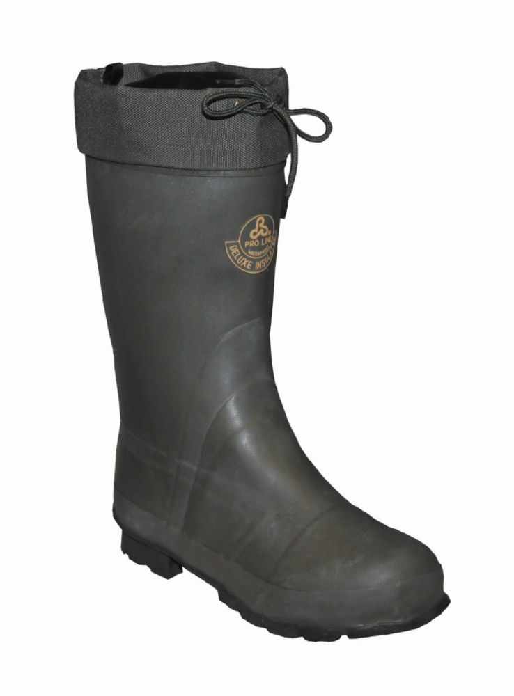 Pro Line Mens Green Rubber Pac Boot