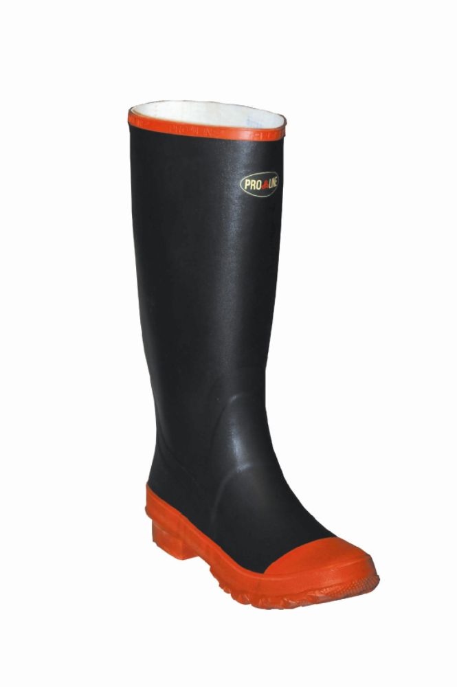 Pro Line Mens Black with Red Sole Knee Boot