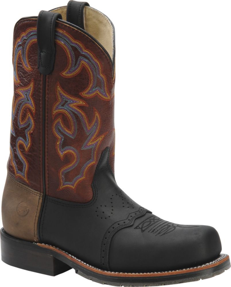 Double-H Boot Company Men's 11in Wide Square Toe Roper - Navy Shaft (DH3550)