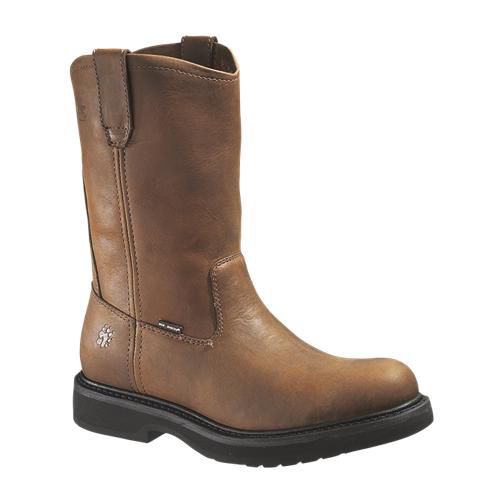 Wolverine Ingham Durashocks Wellington Steel Toe Boot - Brown